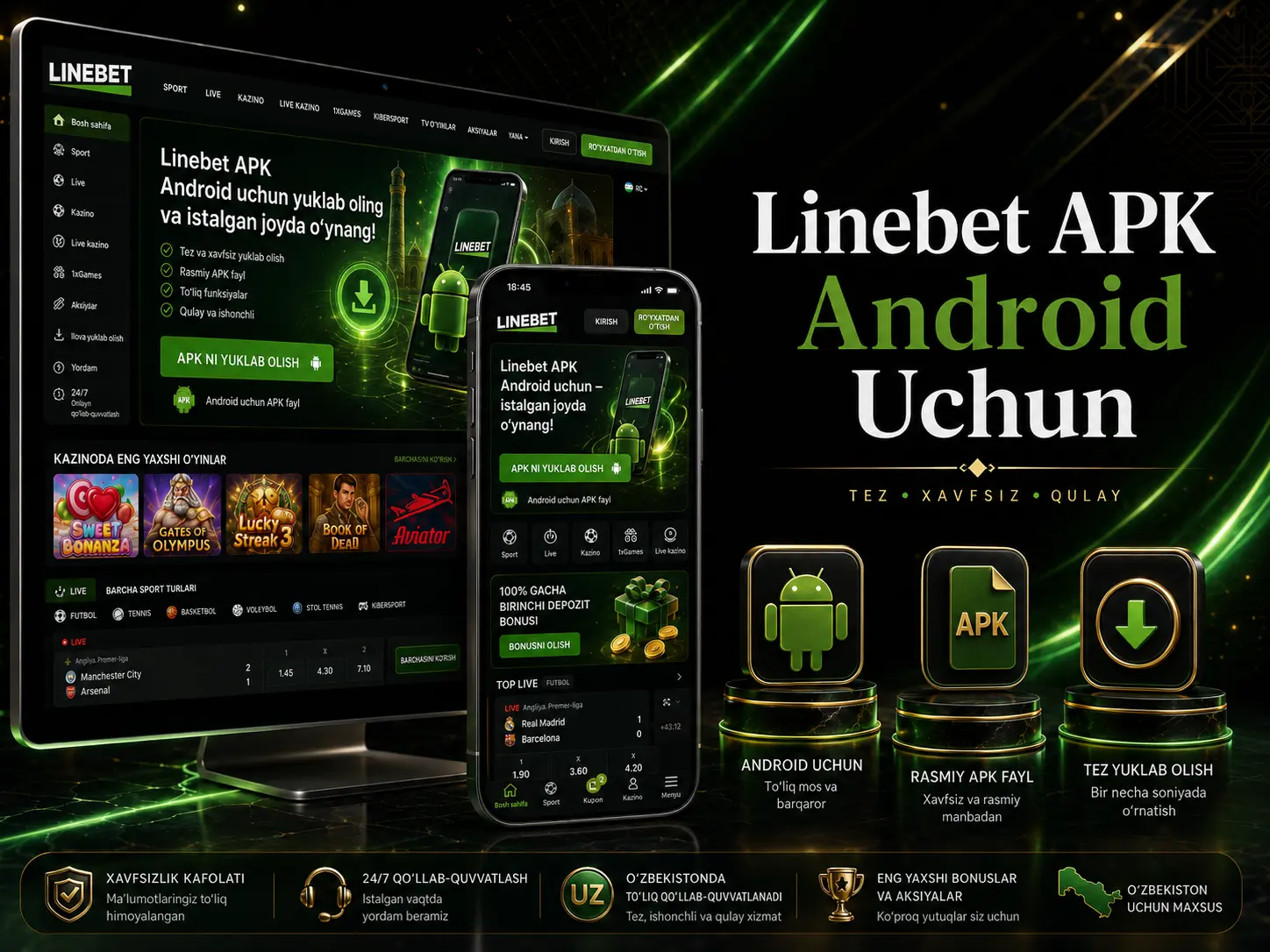 Linebet APK Android uchun